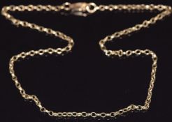 A 9ct gold necklace, 4.5g