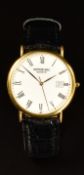 Raymond Weil Tradition gentleman's wristwatch ref. 9143 with date aperture, black hands and Arabic