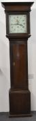 Late 18th / early 19thC 'Stroud' 30 hour longcase clock, in plain oak case with full length door,