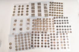 A large collection of UK coinage, Queen Victoria onwards in collector's file pocket pages includes