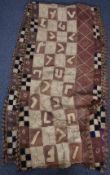 A large Kuba (Congo) skirt with shell decoration