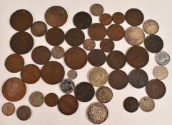 An interesting collection of American and Canadian coinage, early 19thC onwards, includes Columbia