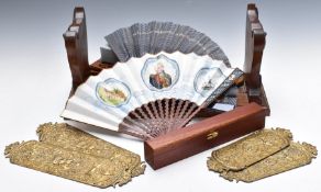 19thC walnut fretwork book safe, carved oak figural mythical creature booksafe, length 48cm, limited