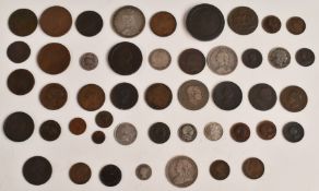 A collection of UK coinage George II 1749 through to Edward VII 1902 including silver content,