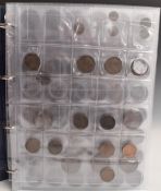Change Checkers collector's album containing UK copper and bronze coinage George IV onwards includes