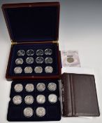 London Mint Office '80th Birthday Royal' twenty three commemorative silver proof crown coins with