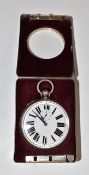 H.W. Bedford, Regent St. London Edward VII hallmarked silver Goliath pocket watch travelling case