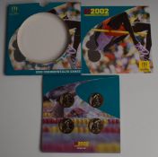 2002 Royal Mint Commonwealth Games Manchester uncirculated coin set, in folder