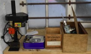 Emco milling attachment, rotary table, dividing jig and plates etc