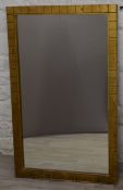 Gold framed modern mirror, 60 x 100cm