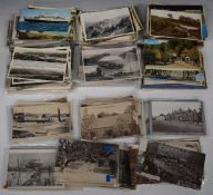 Approximately 500 topographical and other postcards including lochs, coasts, cities, York, Brighton,