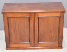 19thC mahogany collector's cabinet fitted with an array of drawers and cubby holes, W82 x D32 x