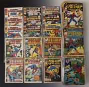 Approximately two hundred 'Spiderman Weekly' and 'Super Spiderman' comics,