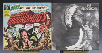 Groundhogs - Split, Who Will Save The World and Hogwash, all signed by Tony McPhee