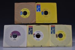 Stax - Twenty six USA issue mostly yellow label singles including Eddie Floyd, The Staple Singers,