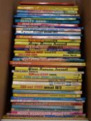 Forty-two Warner Bros, Hanna-Barbera and Terrytoons annuals including Bugs Bunny, Yogi Bear and