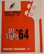 Robert Stigwood Associates Ltd presents All Stars '64 tour programmes, the tour featured The Rolling