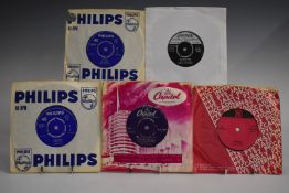 Approximately 200 singles mostly 1960s including Peter and Gordon, Gene Pitney, The Platters,