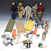 WITHDRAWN       Vintage Action Man figures, some in original boxes with a selection of accessories