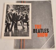 The Beatles Show autumn 1963 silver cover tour programme with original black and white photograph