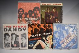 The Kinks - Forty five singles including Kinksize Session, Kinksize Hits, Kwyet Kinks and European