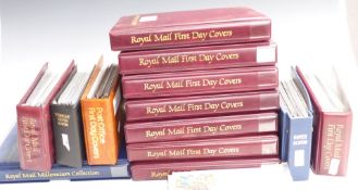 A collection of GB first day covers in thirteen albums from 1966 to 2015, the 1999 Royal Mail