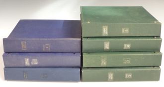 Seven Devon GB stamp albums including definitives, smilers and phosphor lines