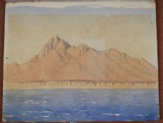 Theodore Howard Somervell, OBE, FRCS (British 1890-1975) personal sketchbook hand titled 'White,