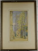 Sidney Mary Duigan (1860-1954) watercolour 'Ely in Spring', signed lower left, 35 x 20cm, with