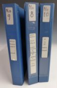 Three large format stamp albums including British Commonwealth, GB mint and used stamps all regions,