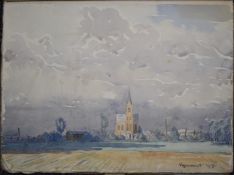 Theodore Howard Somervell, OBE, FRCS (British 1890-1975) personal watercolour sketchbook hand