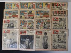 Twenty-one issues of TV Fun and Top Spot Magazine.