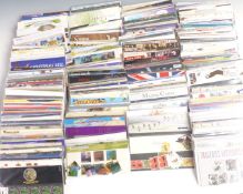 Approximately 410 GB presentation packs, mostly with additional stamps, either singles, pairs or