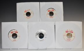 Reggae - 11 reissue singles on Treasure Isle including Stranger Cole, The Paragons, John Holt, The