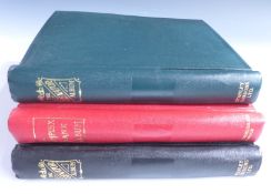 Three albums of mint QEII stamps, Jersey, Guernsey and Isle of Man