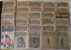 Twenty-one boxing magazines mostly 1919-1920