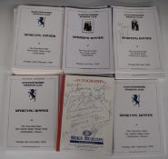 Sixty five Gloucester Sporting Club programmes with autographs of guest speaker including sports
