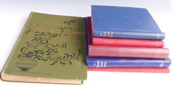 Century Postage Stamp Album and five other albums, all world and all reigns