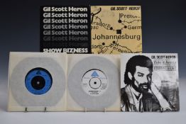 Gil Scott Heron - Five singles including Johannesburg (ARISTA 23), Hello Sunday / The Bottle (