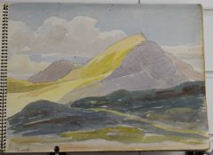 Theodore Howard Somervell, OBE, FRCS (British 1890-1975) personal sketchbook hand labelled Edinburgh