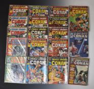 Twenty-eight 'Savage Sword of Conan' comics by Marvel Comics Group, including issues 1-20