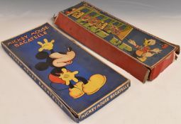 Two Chad Valley Walt Disney's toys Mickey Mouse Bagatelle and Line Up, both in original boxes.