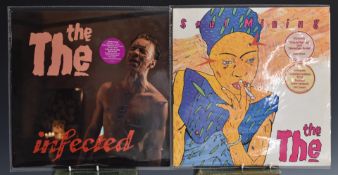 The The - Soul Mining (EPC 25525) stickered cover with twelve inch single and Infected (EPC 26770)
