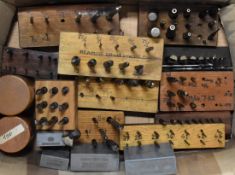 Drill and punches to include D bits, rivet snaps and letter and number punches