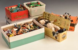 A collection of toy soldiers, animals and vehicles together with a Deep Sea Diver Action Man and