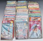 Seventy-three small format British humour and lifestyle magazines, mostly 1940's, titles include