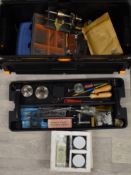 Clockmaking equipment and tools to include fusee making tool and spring winder etc