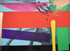 Bruce McLean (b1944) signed limited edition (16/40) screen print including a hand and nude legs