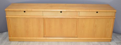 Habitat light oak sideboard, W 212 x D 45 x H 71cm
