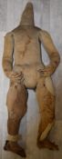 Victorian child lay figure / silent partner made for Robertson Art Shop, Longacre, London, with hair